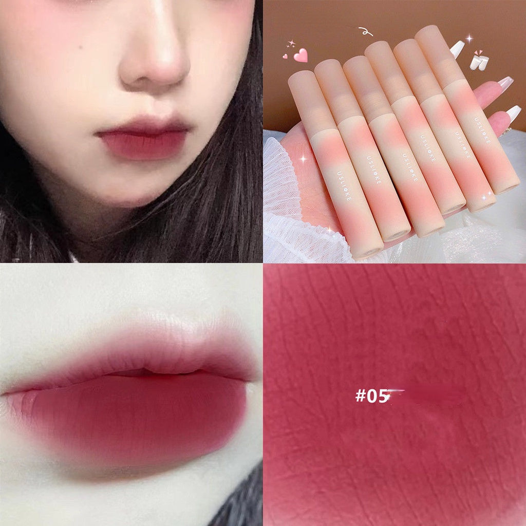 High Quality Long Lasting Marshmallow Style USLIKE Lipstick Lip Glaze Water Proof Lip Gloss