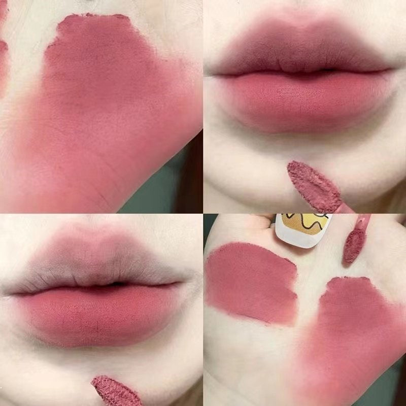 Daimanpu Round Tube Lip Glaze Lipstick Non Sticky Non Stick Cup Waterproof Lip Gloss Lasting