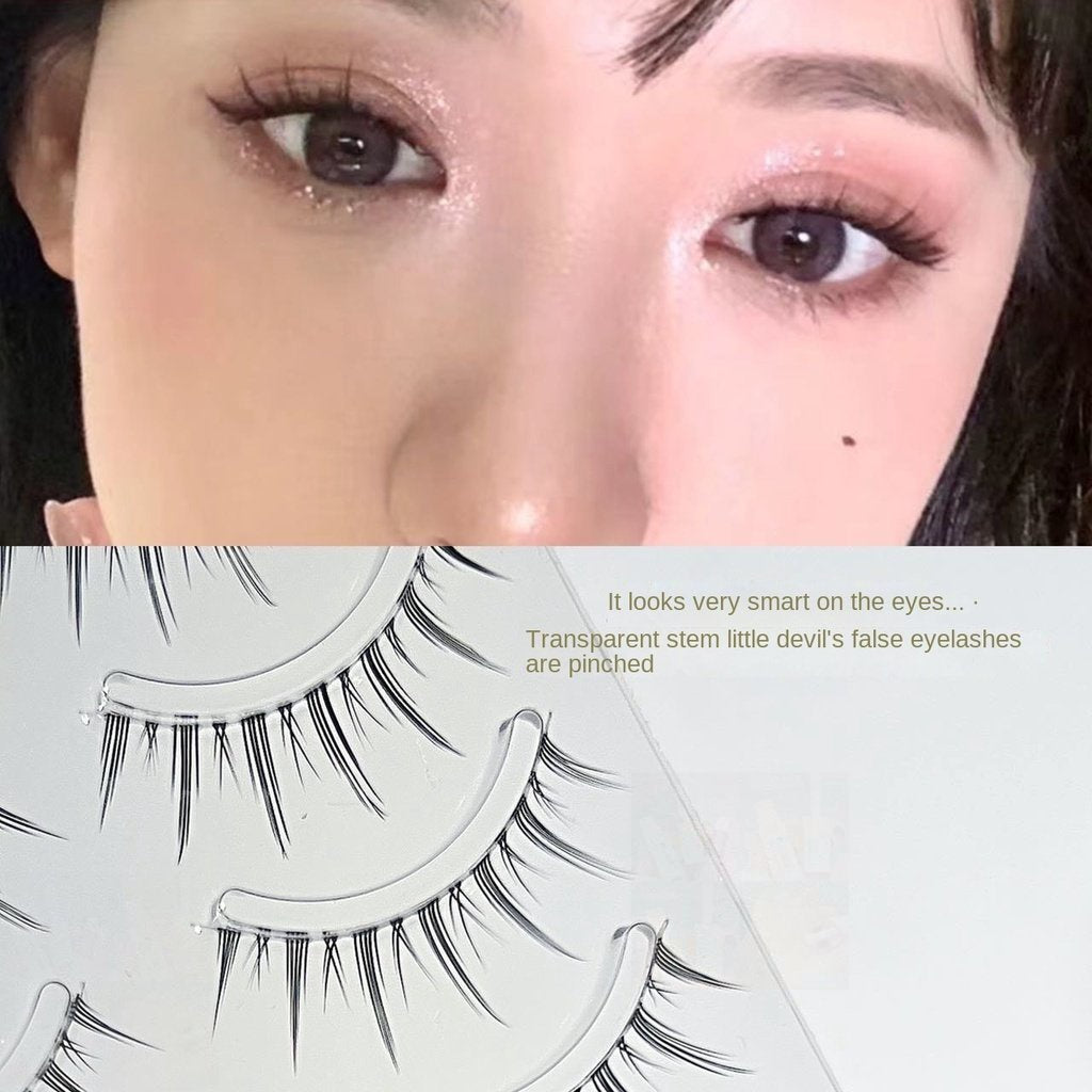 Fake Eyelashes Barbie Doll Transparent Eyelashes 5 Pairs Eyelash