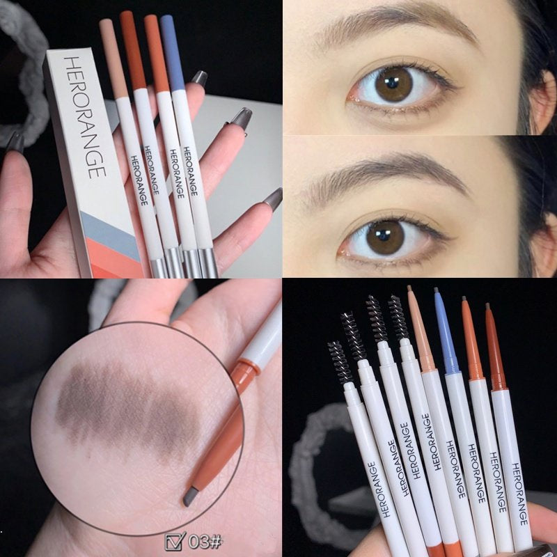 Hero Range Super Smooth Eyebrow Pencil Water Proof Lasting Makeup Brush