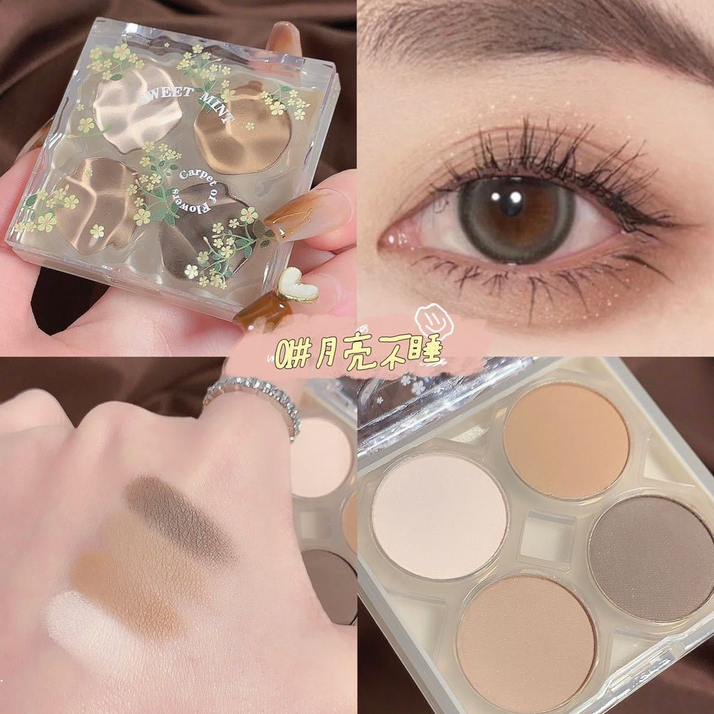 Sweet Mint The Flowers Eyeshadow Palette Pearlescent Matte Eye Shadow Lasting