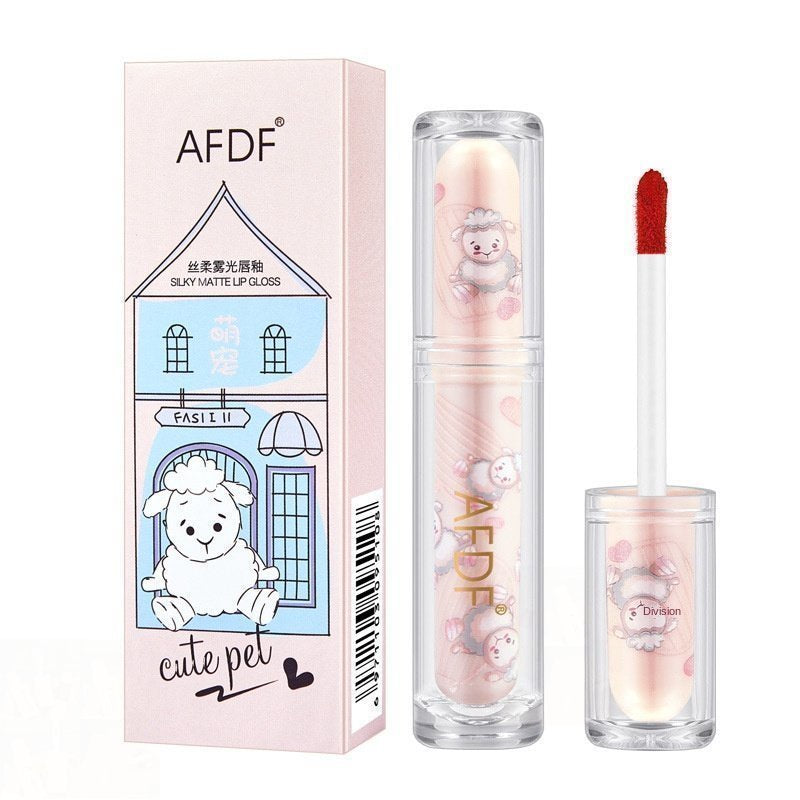 AFDF Matte Lip Glaze Velvet Smooth Easy To Color Lipstick Does Not Fade Long Lasting Lip Gloss