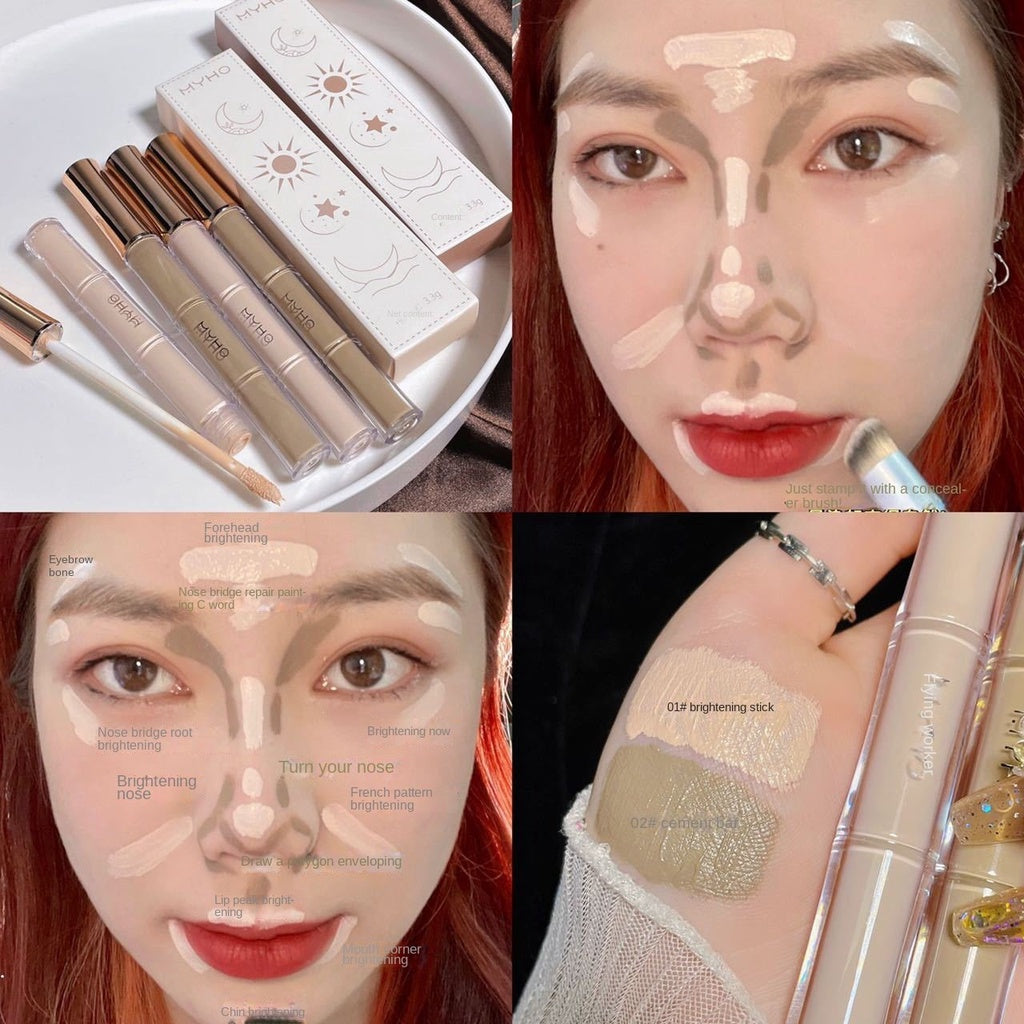 Meiboge Liquid Contouring Pen Brighten Tear Ditch Highlight Moisturize Nose Shadow Silhouette Contour Stick