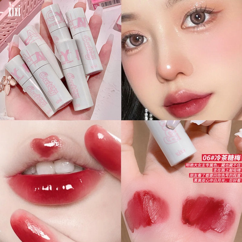 Xixi Matte Lip Glaze Moisturize Lasting Light and Thin Lipstick Lip Gloss