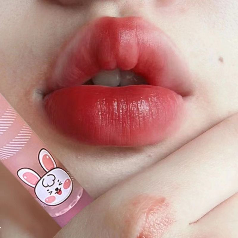 Pink Coco Cute Rabbit Velor Lip Gloss Matte Lipstick Waterproof Lip Gloss