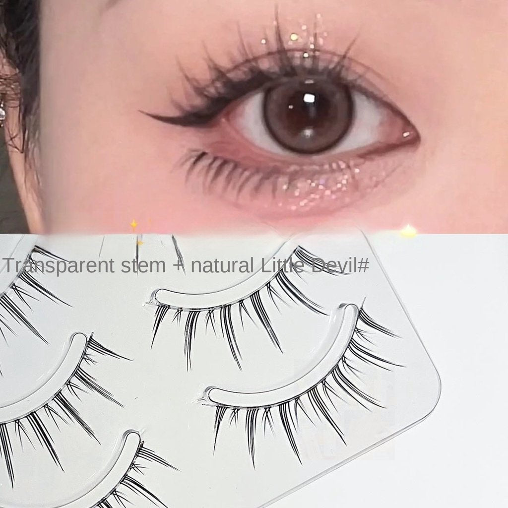 Fake Eyelashes Barbie Doll Transparent Eyelashes 5 Pairs Eyelash