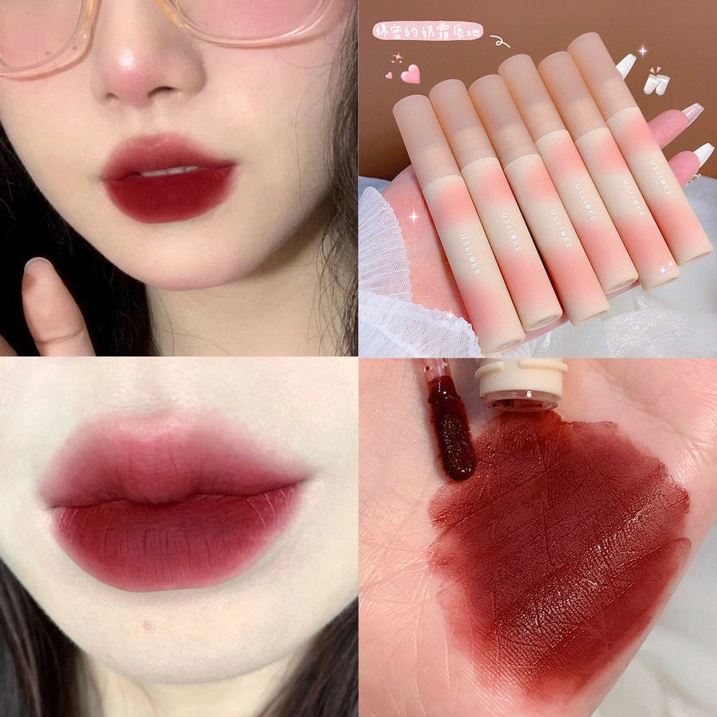 High Quality Long Lasting Marshmallow Style USLIKE Lipstick Lip Glaze Water Proof Lip Gloss