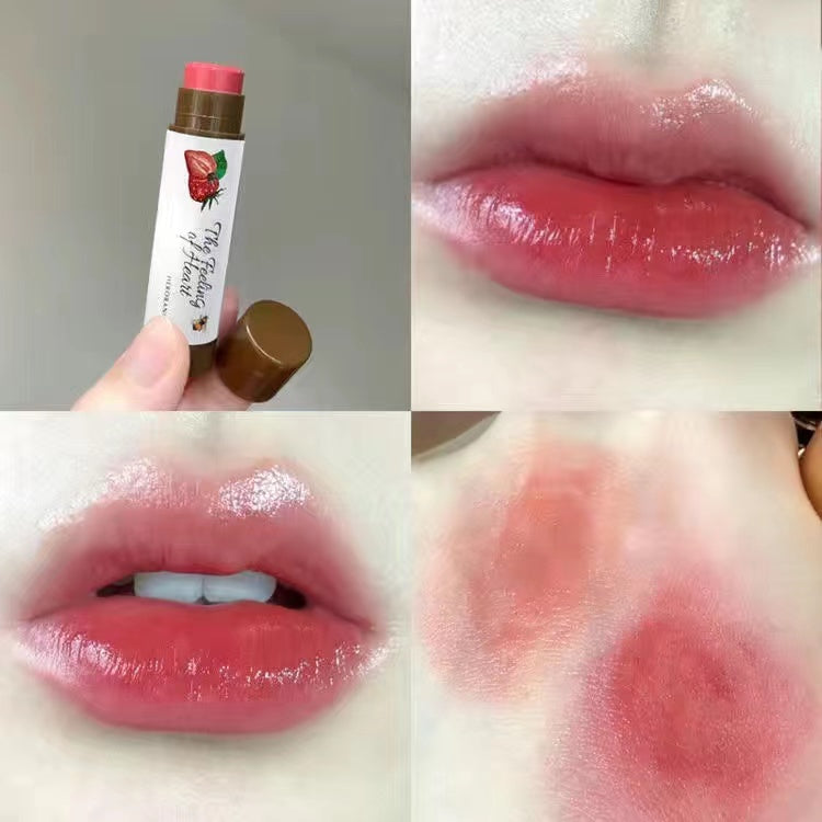 CUODUI Colored Moisturizing Lip Balm Moisturize Brighten Up Lighten Lip Lines Lip Care Anti-drying Lip Gloss