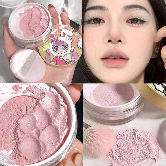 HERORANGE Cloud Gauze Soft Fog Set Makeup Pressed Powder Invisible Pore Lasting Concealer Pearlescent Matte Nature Powder