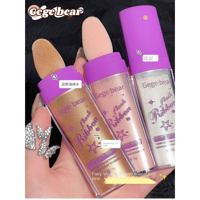 Gege Bear Highlight Face Body Brighten Nature Contouring Powder Highlighter Powder