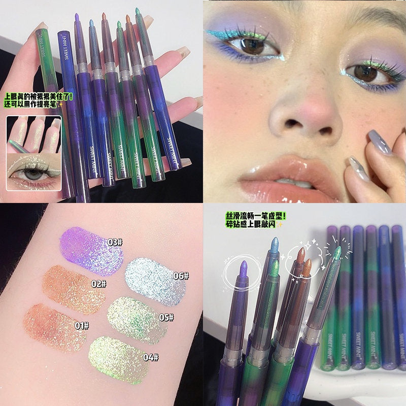 SWEET MINT Eye Shadow Pearlescent Highlight Eyeliner Colorful Lasting Waterproof