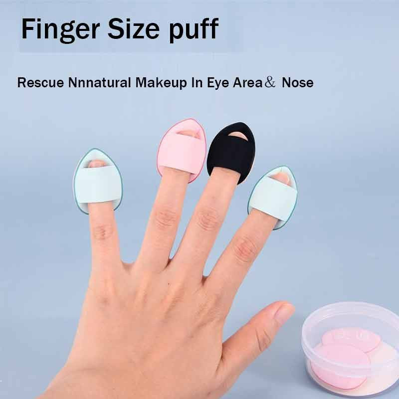 Mini Finger Makeup Sponge Wet and Dry Easy To Apply Makeup Powder Puff