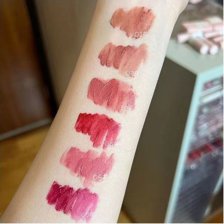 PinkyFocus Lipstick Lasting Velvet Waterproof Moisturizing Lip Glaze Lip Gloss