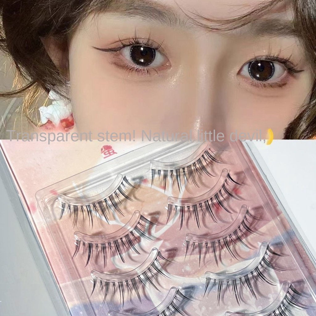 Fake Eyelashes Barbie Doll Transparent Eyelashes 5 Pairs Eyelash