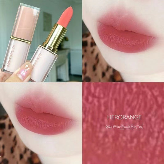 HERORANGE Powder Tube Matte Crystal Lipstick Fold Gift Box Packaging Lip Gloss