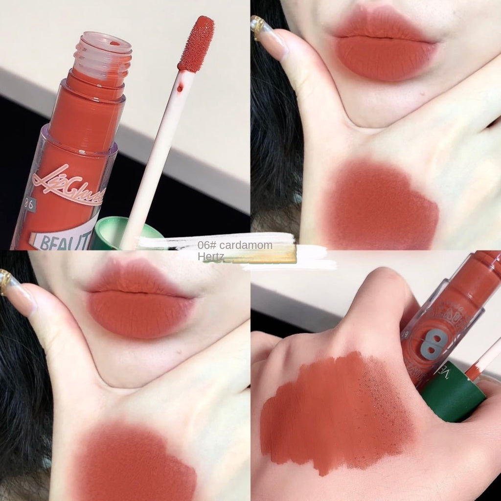 VEIZ Lip Glaze Matte Velvet Not Easy To Fade Not Easy To Stick Cup Lipstick Lip Gloss