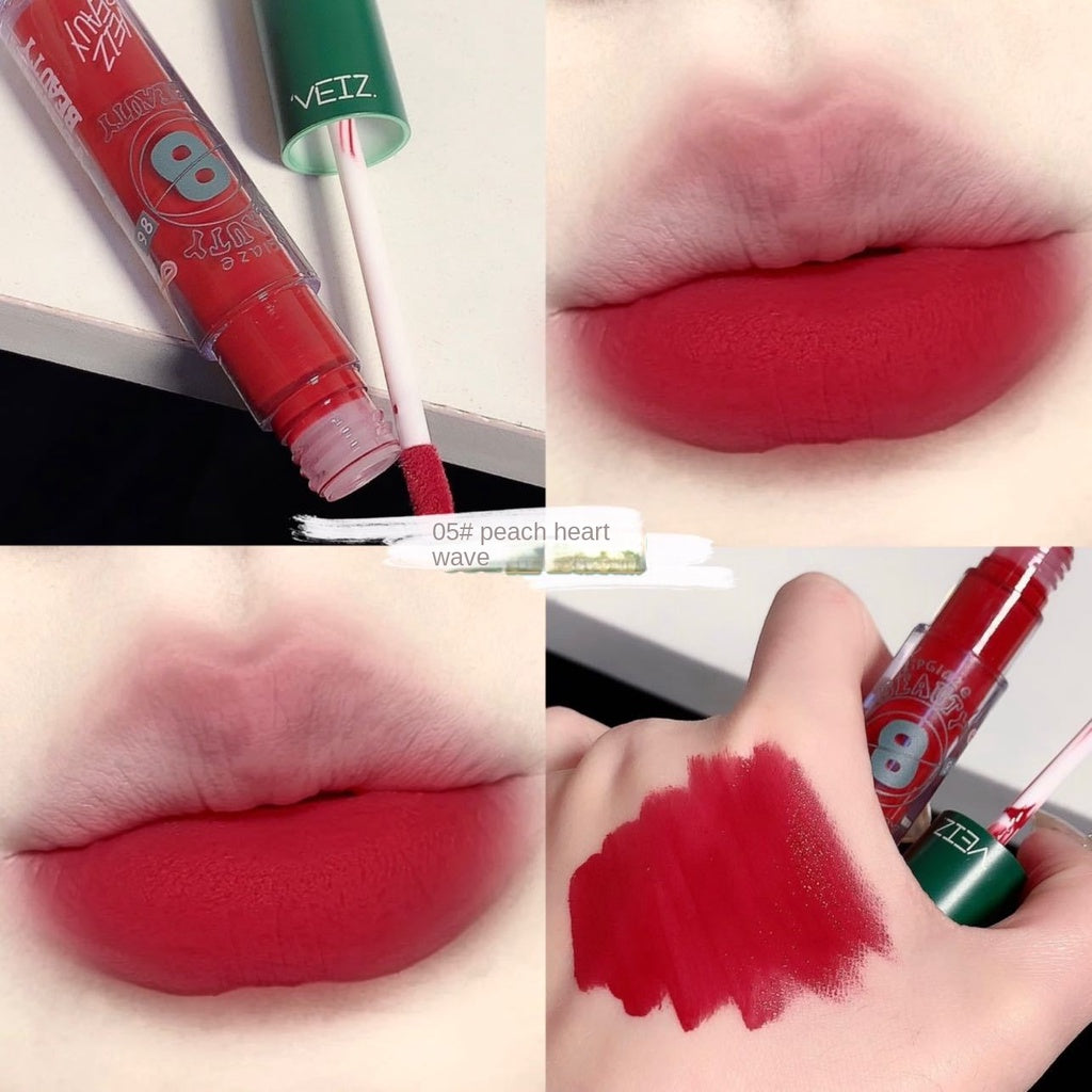 VEIZ Lip Glaze Matte Velvet Not Easy To Fade Not Easy To Stick Cup Lipstick Lip Gloss