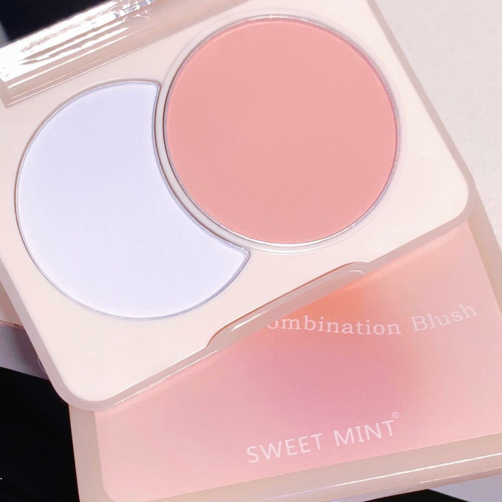 Sweet Mint Two-color Blush Matte Nature Contouring Exquisite Makeup