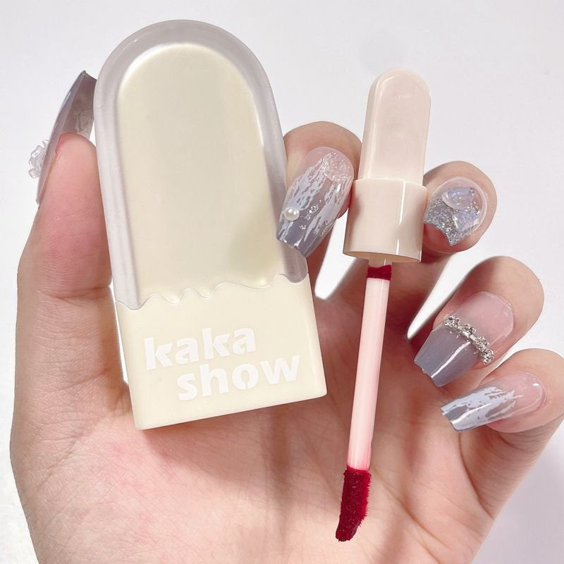 Kakashow Popsicle Lip Glaze Velvet Matte Soft Fog Small Portable Advanced Female