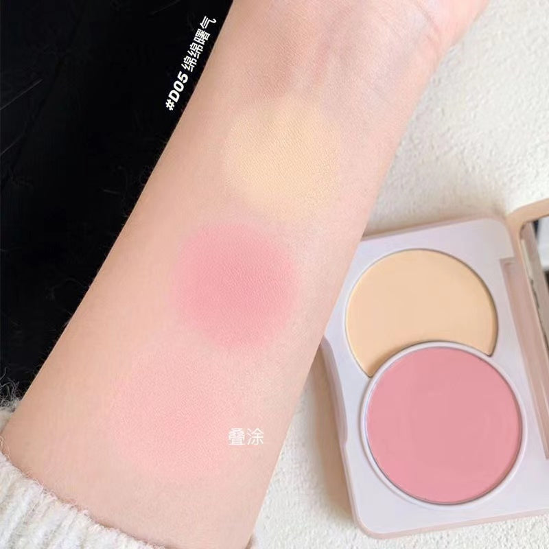 Sweet Mint Two-color Blush Matte Nature Contouring Exquisite Makeup