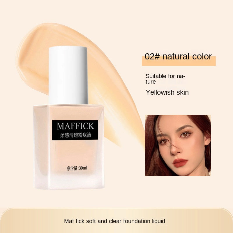 Maffick Liquid Foundation Lasting Oil Control Bb Cream Light and Thin Concealer Foundation Cream