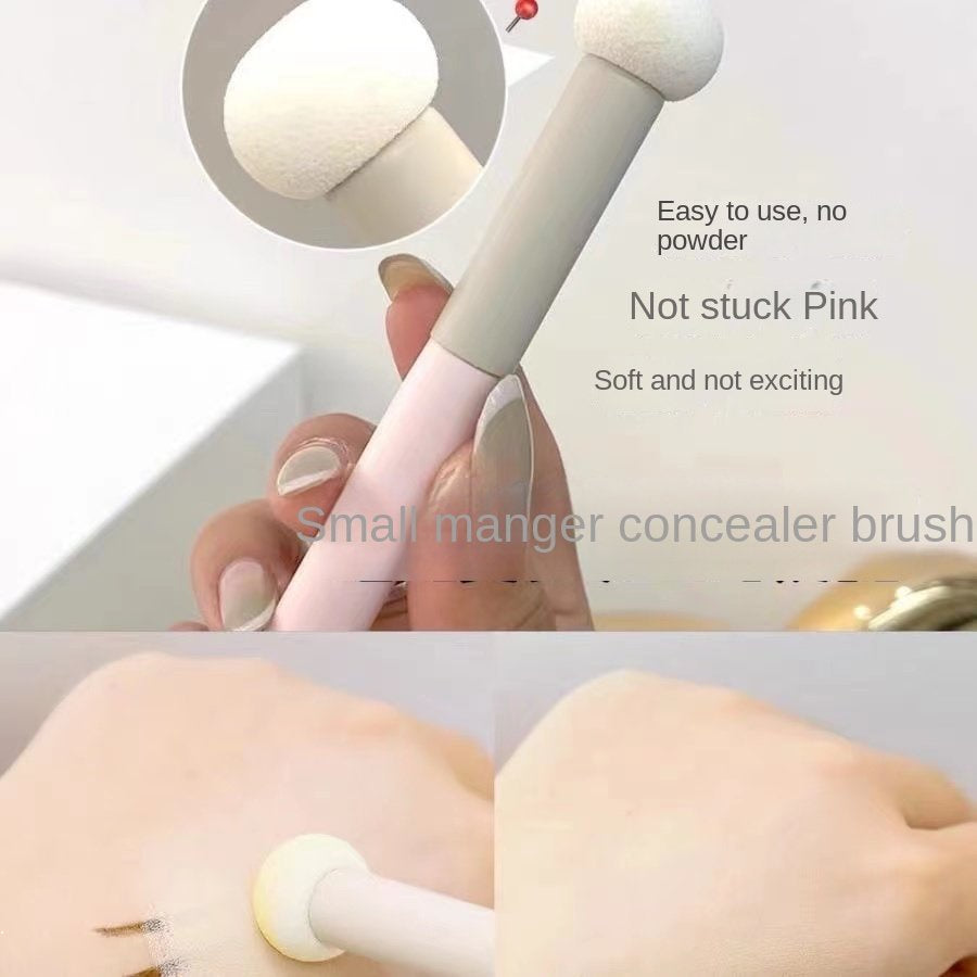 Concealer Brush Mushroom Head Makeup Brush Smudge Evenly No Brush Marks Small Steamed Buns The Sponge Lipstick Brush