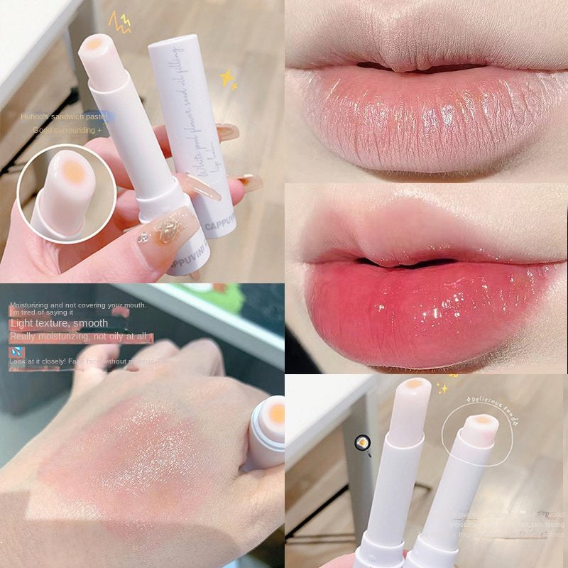 Cappuvini Discoloration Lip Balm Moisturize Lipstick Lip Gloss Moisturizing Lip Glaze