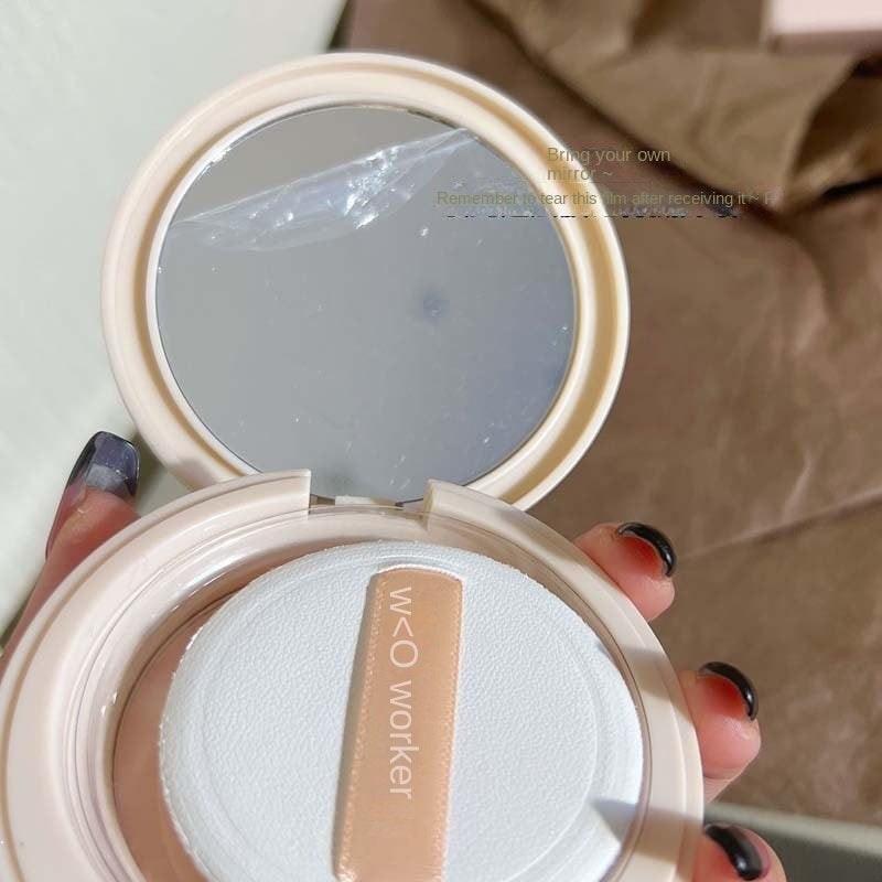 HERORANGE Round Box Setting Powder Matte Pressed Powder Oil Control Lasting Water Proof Concealer Contains Puff