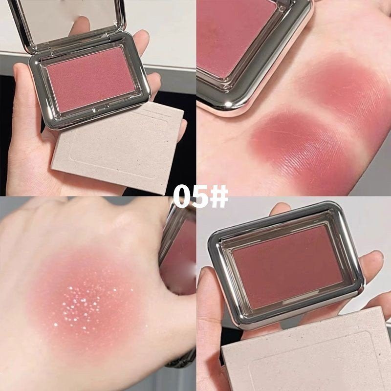 HERORANGE Small Square Box Blush Rose Color Transparent Shell Lasting Nature