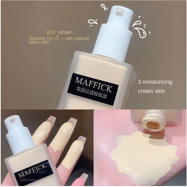 Maffick Liquid Foundation Lasting Oil Control Bb Cream Light and Thin Concealer Foundation Cream