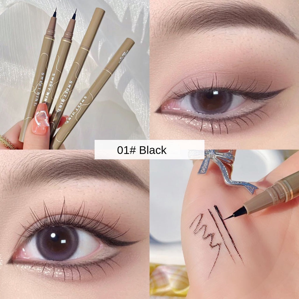 SWEET MINT 0.05cm Liquid Eyeliner Lying Silkworm Pen Water Proof Quick Drying Brown No Smudge Eye Makeup