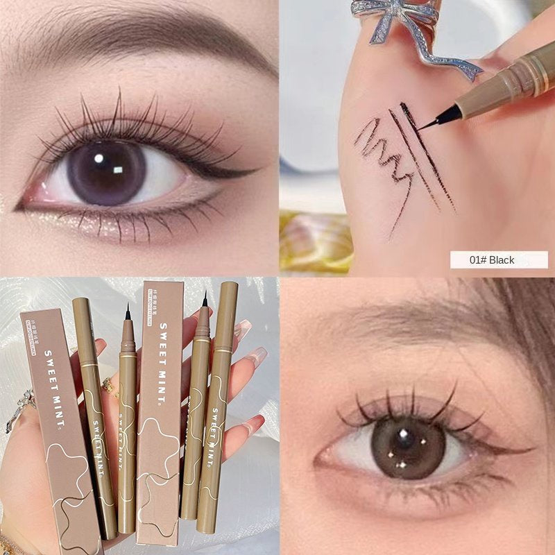 SWEET MINT 0.05cm Liquid Eyeliner Lying Silkworm Pen Water Proof Quick Drying Brown No Smudge Eye Makeup