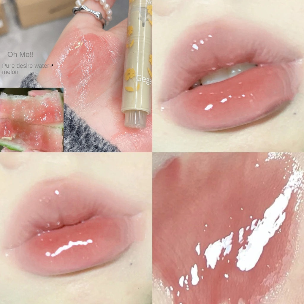 Gege Bear The Flowers Lipstick Moisturize Water Proof Lip Gloss Nature Not Easy To Fade