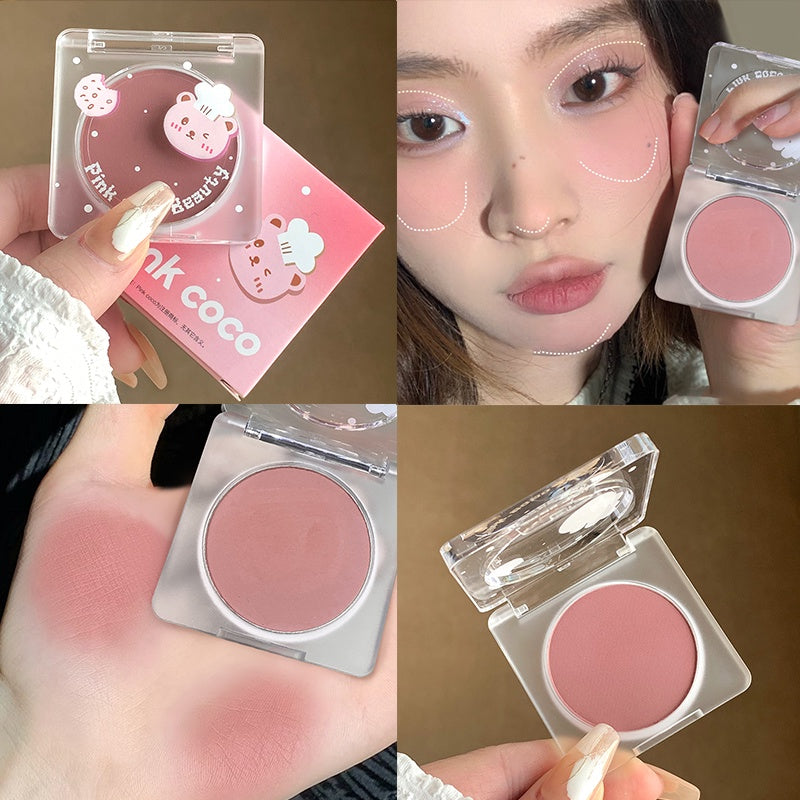 Pink Coco Pink Monochrome Blush Nature Matte Waterproof Makeup