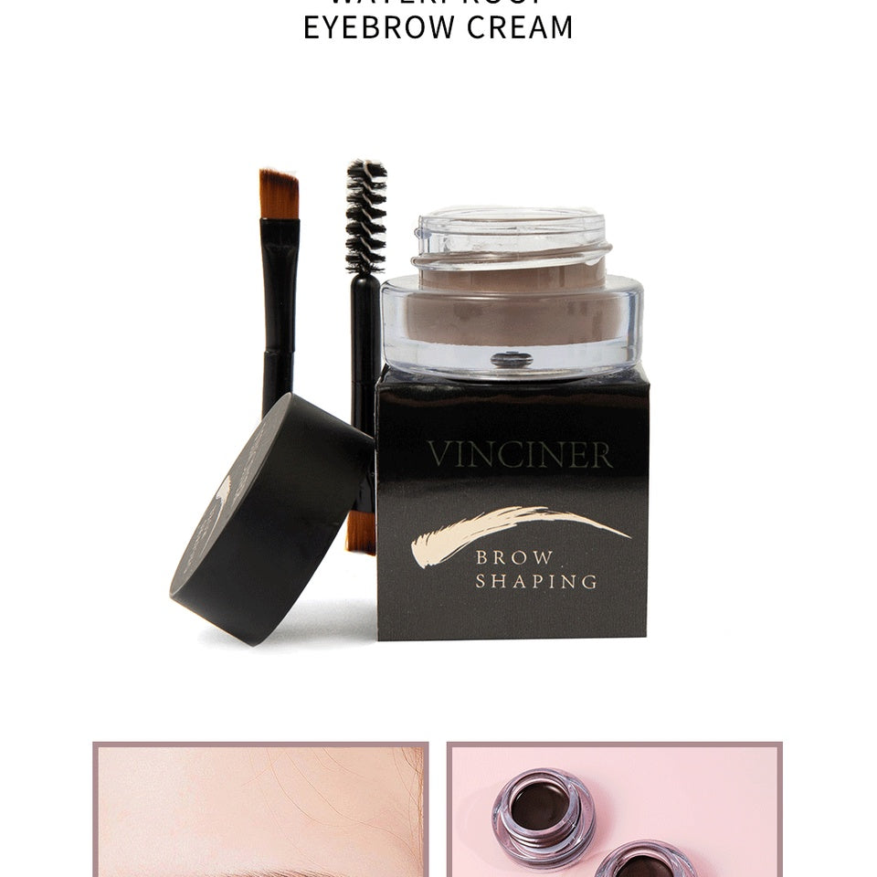 Eyebrow Cream Water Proof Not Easy To Decolorize Lasting Eyebrow Nourishing Balm Nature Contains Eyebrow Brush