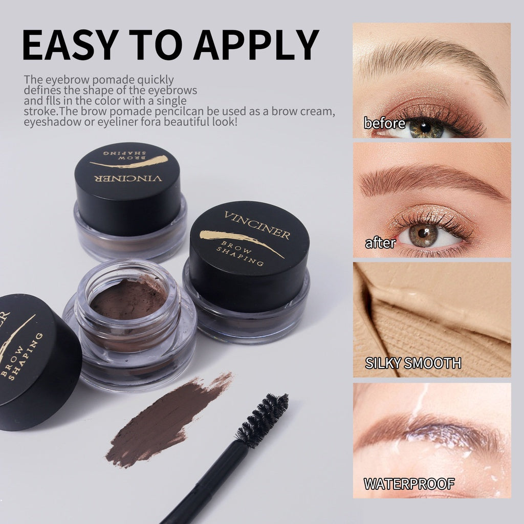 Eyebrow Cream Water Proof Not Easy To Decolorize Lasting Eyebrow Nourishing Balm Nature Contains Eyebrow Brush