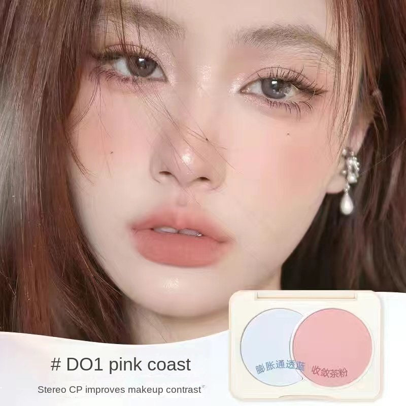 Sweet Mint Two-color Blush Matte Nature Contouring Exquisite Makeup