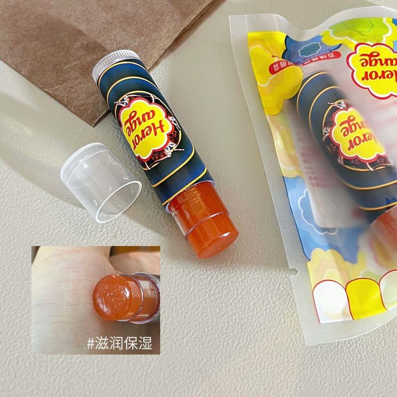 HERORANGE Lollipops Lip Balm Pineapple Cola Flavor Lip Mask Moisturize Moisturizing Lighten Lip Lines Unisex