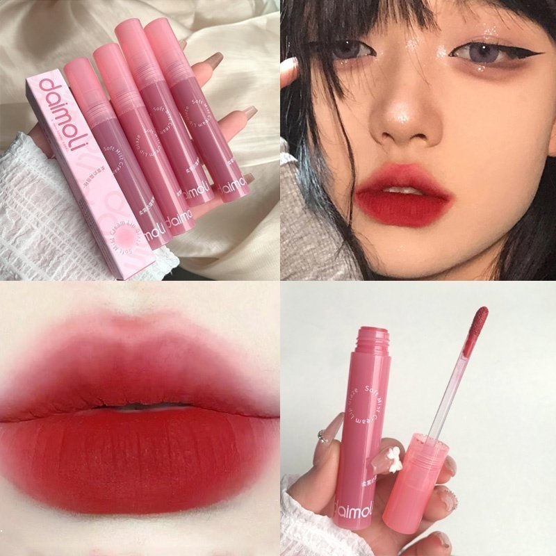 Daimoli Lipstick Sweet Velvet Colorfast Matte Lip Gloss Waterproof