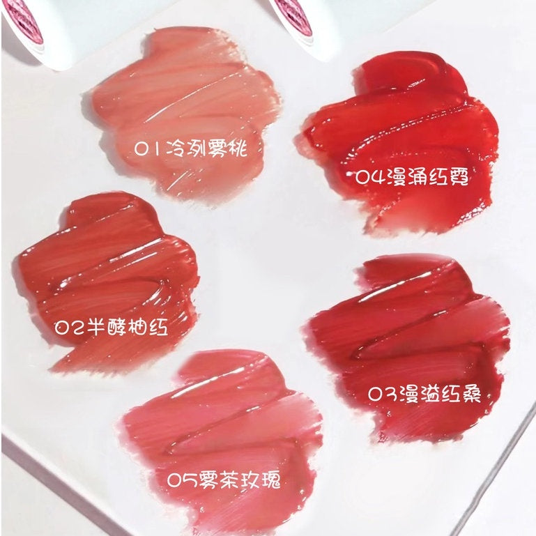 DAIMANPU Lipstick Long Lasting Liquid Lip Tint Water Glow Glass Jelly Lip