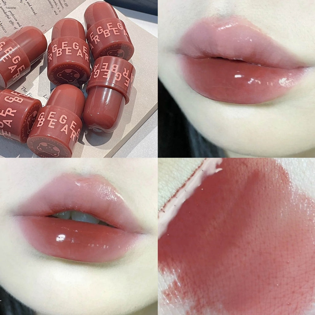 Gege Bear Cute Lip Jelly Moisturize Lipstick Moisturizing Lip Gloss