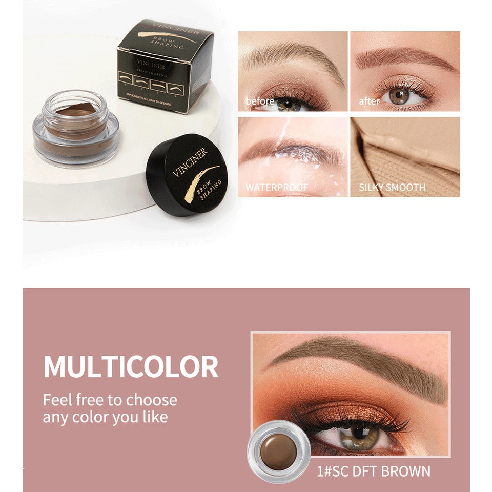 Eyebrow Cream Water Proof Not Easy To Decolorize Lasting Eyebrow Nourishing Balm Nature Contains Eyebrow Brush