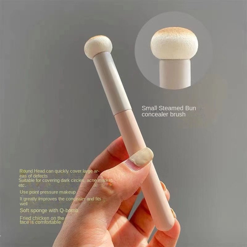 Concealer Brush Mushroom Head Makeup Brush Smudge Evenly No Brush Marks Small Steamed Buns The Sponge Lipstick Brush