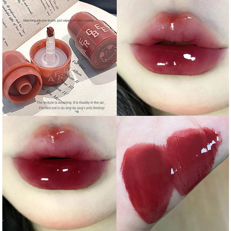 Gege Bear Cute Lip Jelly Moisturize Lipstick Moisturizing Lip Gloss