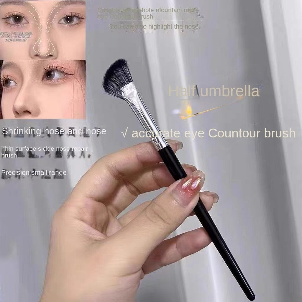 Half Sector Nose Shadow Brush Makeup Brush Oblique Head Shadow Bridge of The Nose To Retouch Highlight Smudge Brush