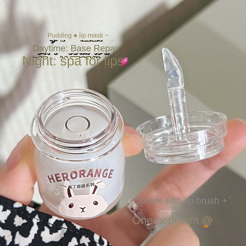 HERORANGE Rabbit Pudding Lip Mask Moisturize Moisturizing Lip Balm