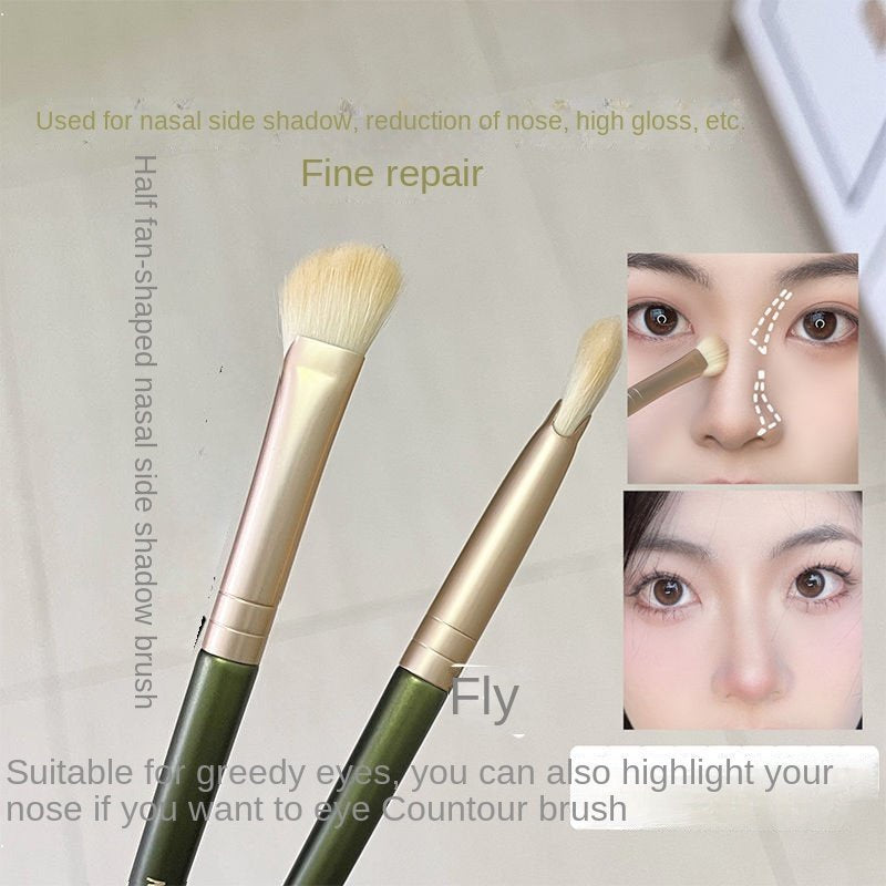 Half Sector Nose Shadow Brush Makeup Brush Oblique Head Shadow Bridge of The Nose To Retouch Highlight Smudge Brush