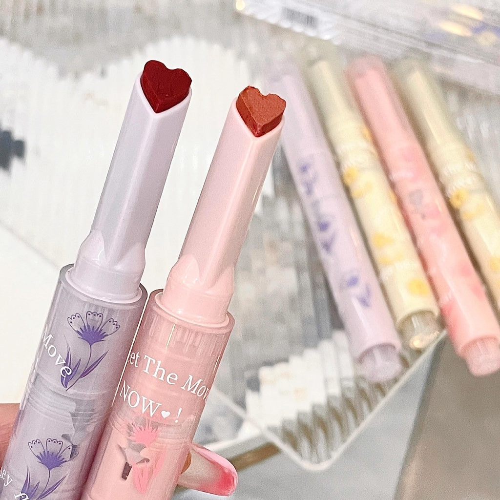 Gege Bear The Flowers Lipstick Moisturize Water Proof Lip Gloss Nature Not Easy To Fade