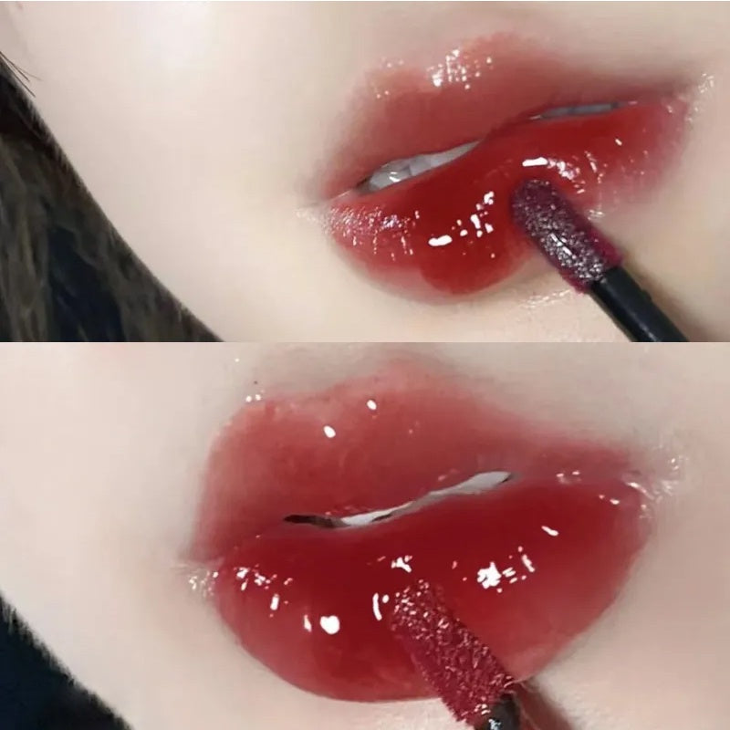 HERORANGE Lip Gloss Red Thin Tube Matte Lipstick Waterproof Nature Not Easy To Fade