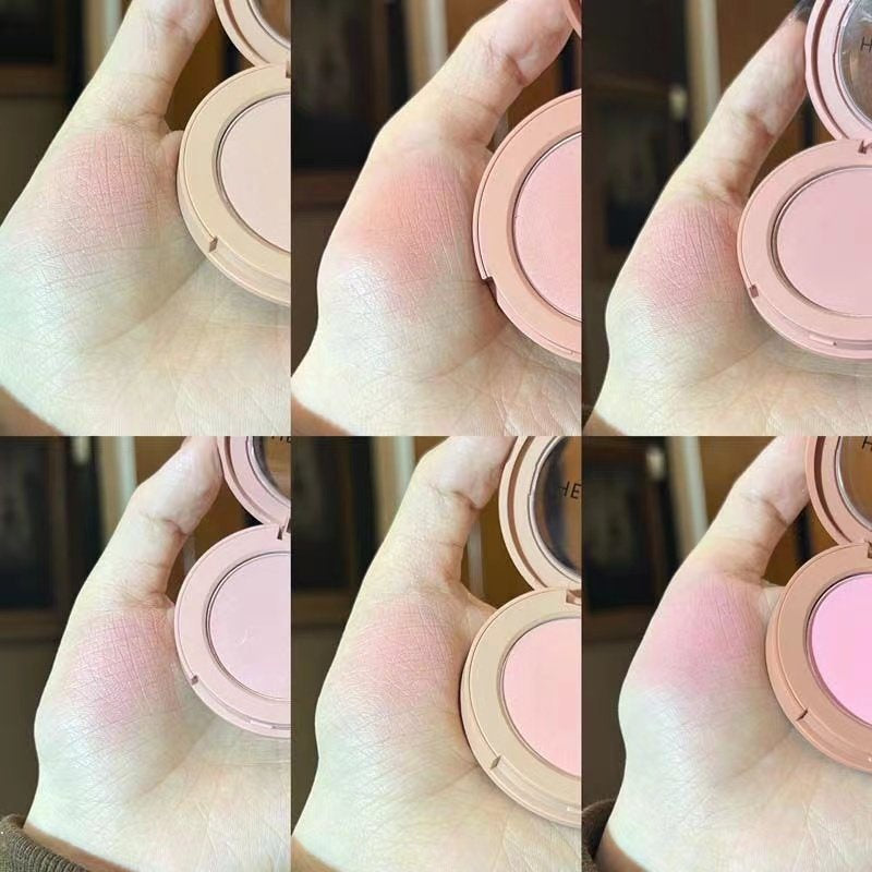 HERORANGE Cream Powder Blush Sweetness Monochrome Honey Peach Matte Nature Makeup